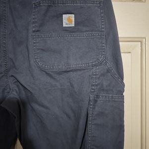 Carhartt Work Pants, Gray, Loose Fit